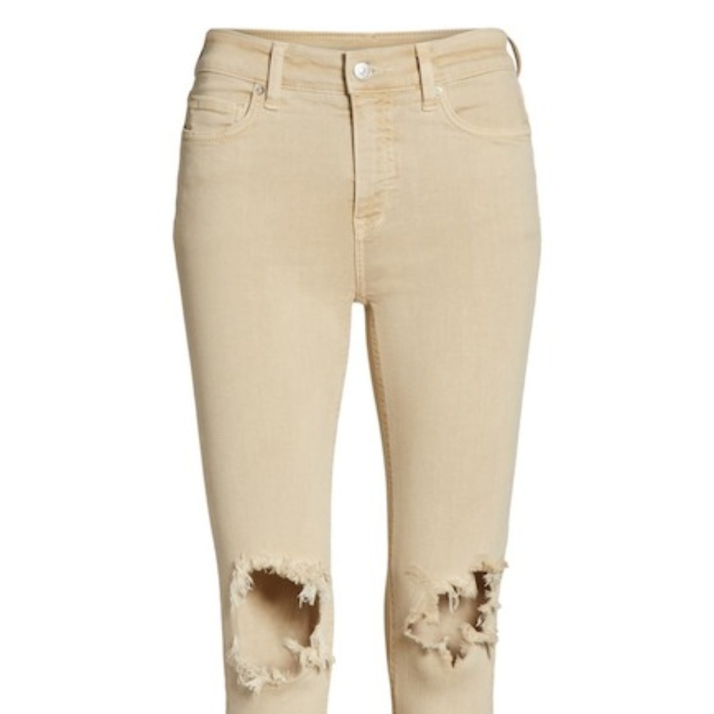 NWT Free People High Waist Busted Knee Skinny Jean - Picture 3 of 7